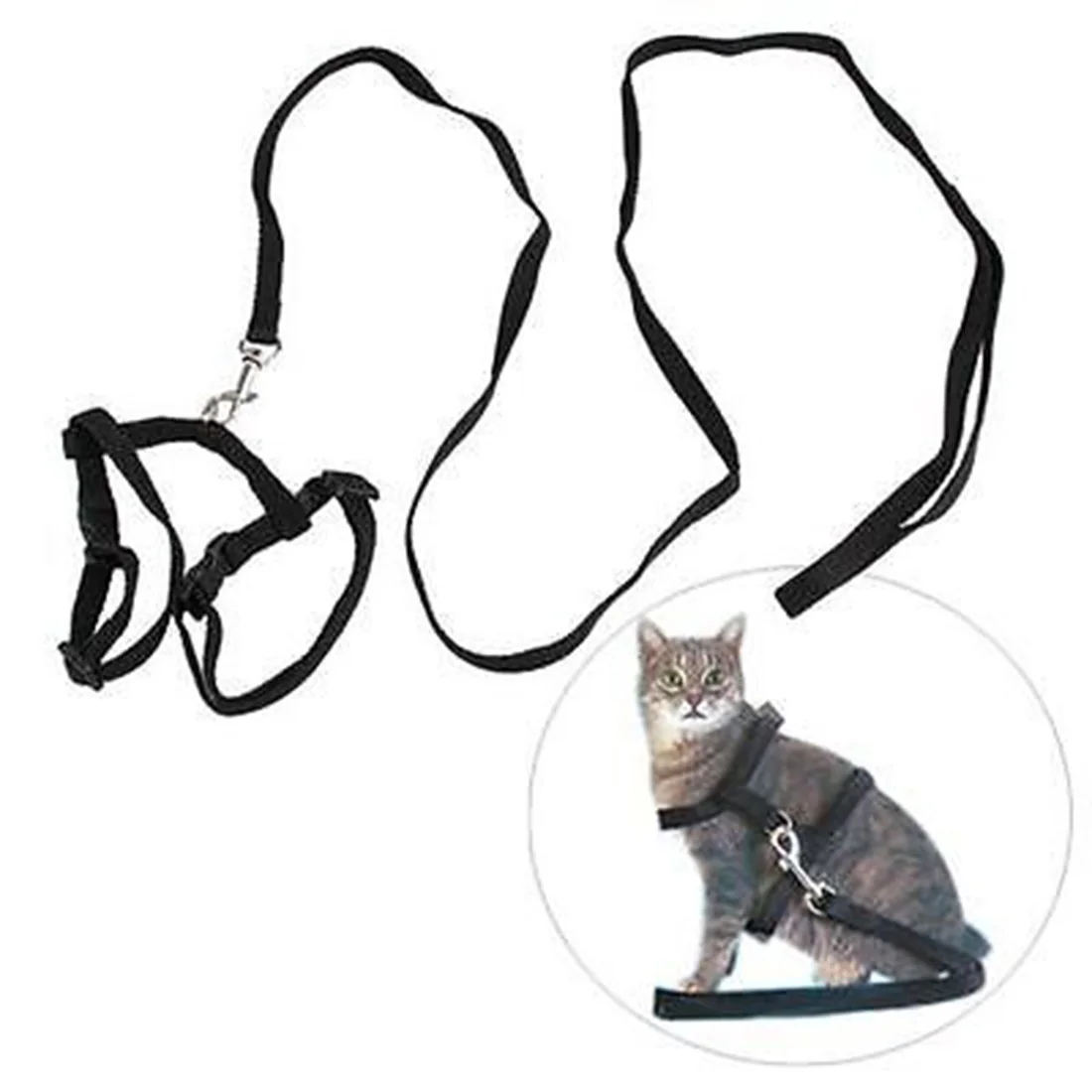 Cat Harness And Leash Nylon Products Animals Adjustable Pet Traction Harness Belt Cat Kitten