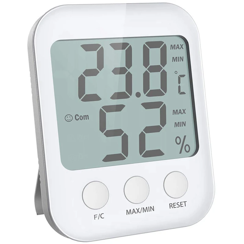 

Humidity Monitor, Digital Hygrometer Thermometer, Large Screen With Temperature And Humidity Meter, High Accuracy Thermometer