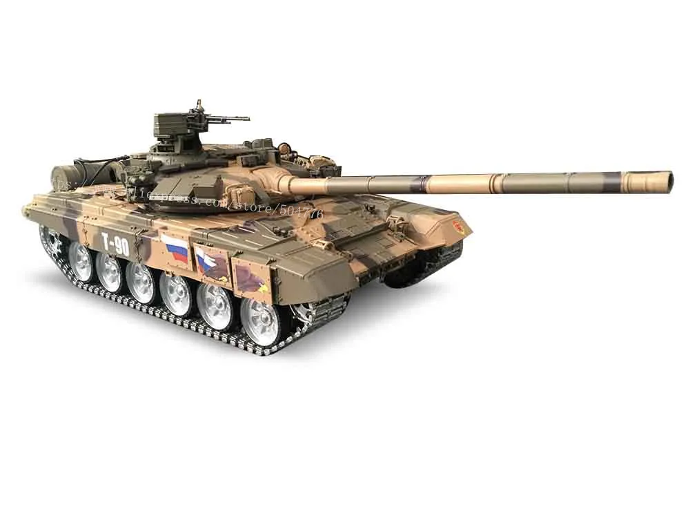 6,0 издание с инфракрасной боевой системой 1:16 T-90 русский основной боевой Радиоуправляемый Танк 3938-1 продвинутый для металлических дорожек и металлических колес