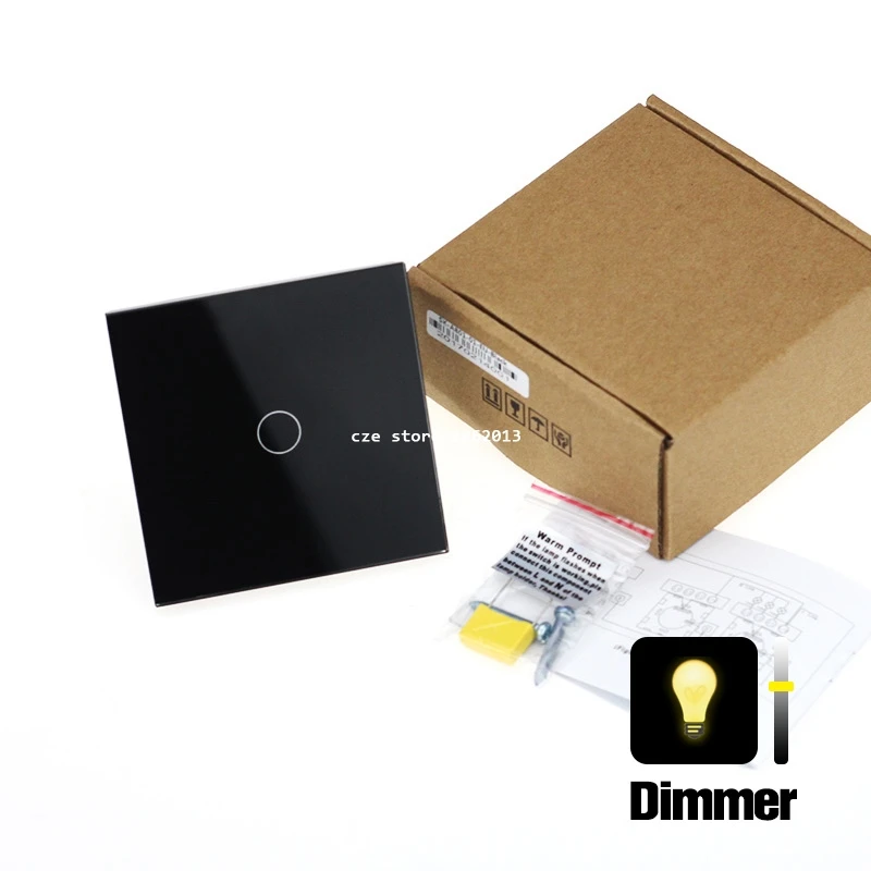 

UK Standard 1 2 3Gang 1way Dimmer Light Touch Switch Smart Home Automation Waterproof Switch