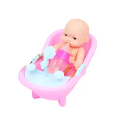 1 компл. Пластик раннего образования моделирования мини игрушка ручной ванна детская игрушки куклы для ребенка веселые игры подарок на