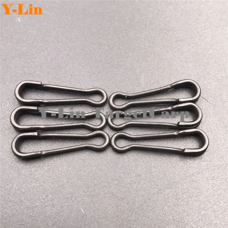 20pc Matt Black Quick change swivels /& Quick links fit carp weight safety clips