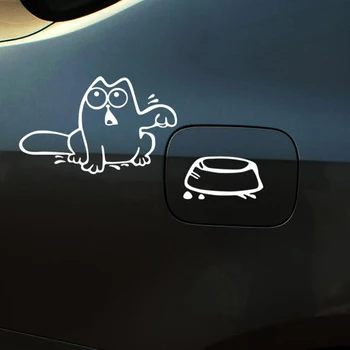 

Aliauto Car-styling Cartoon Car Fuel Cap Stickers and Decals The Feeding Accessories for Ford Focus 2 Volkswagen Polo Golf Skoda