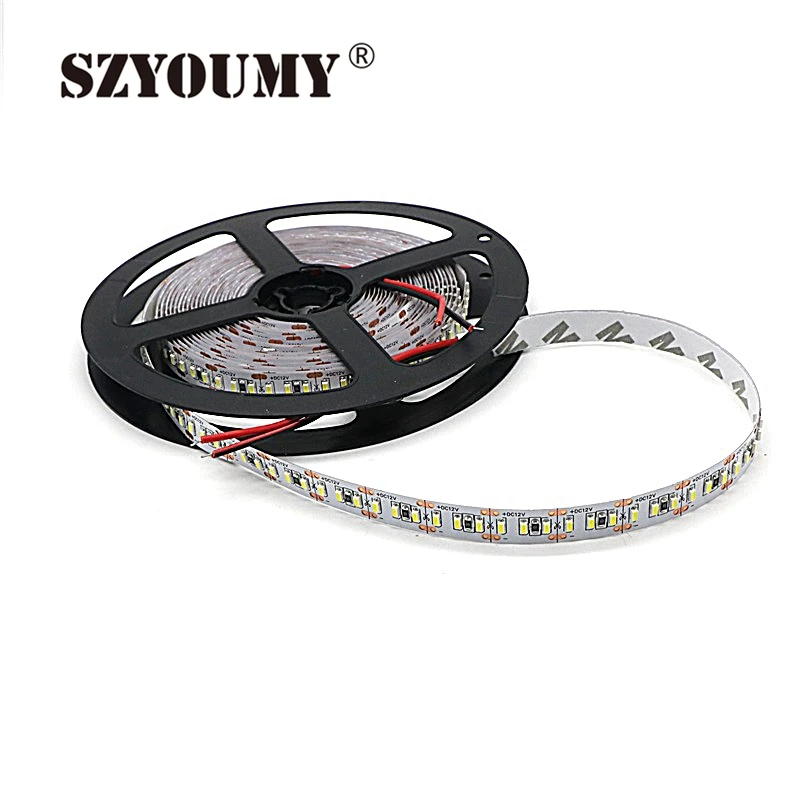 SZYOUMY 2x5 м 204 светодиодный s/m 5 м Светодиодная лента SMD 3014 12 В Холодный/теплый белый 1020 Светодиодная лента не Водонепроницаемая IP20