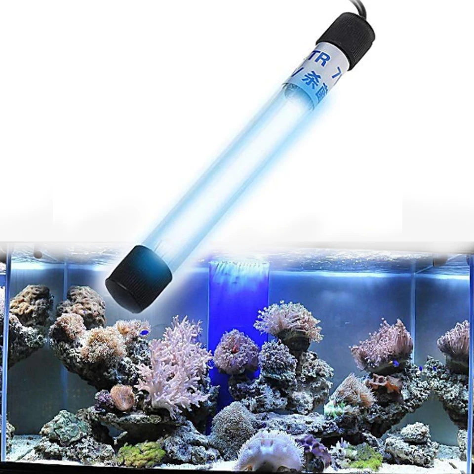 7 W 9 W 13 W УФ бактерицидное освещение для аквариума Ультрафиолетовый Стерилизатор лампы погружной Дайвинг рыбы риф резервуар для кораллов