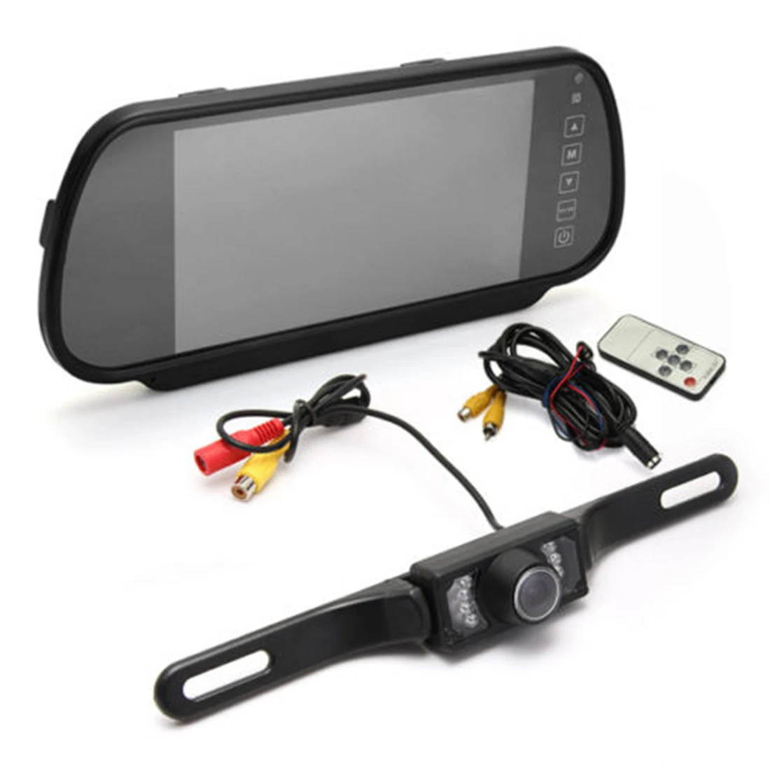 

2016 Hot Sale 7inch TFT LCD Wide Screen Car Rear View Backup Parking Mirror Monitor + LED Camera High Quality