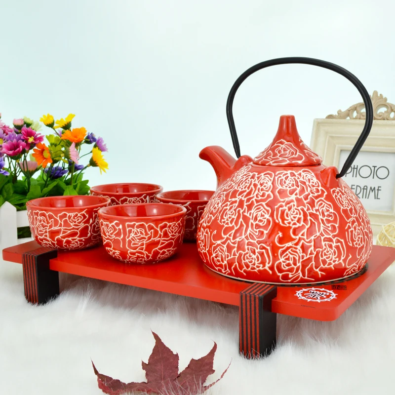 The Joy Luck porcelain Japanese style ceramic tea cup teapot tea tray