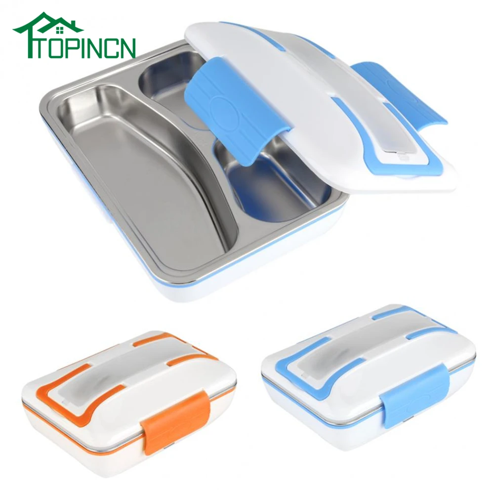 for Car/Home Electric Lunch Box Heating Steel inner Pot Food Container Portable Bento Box