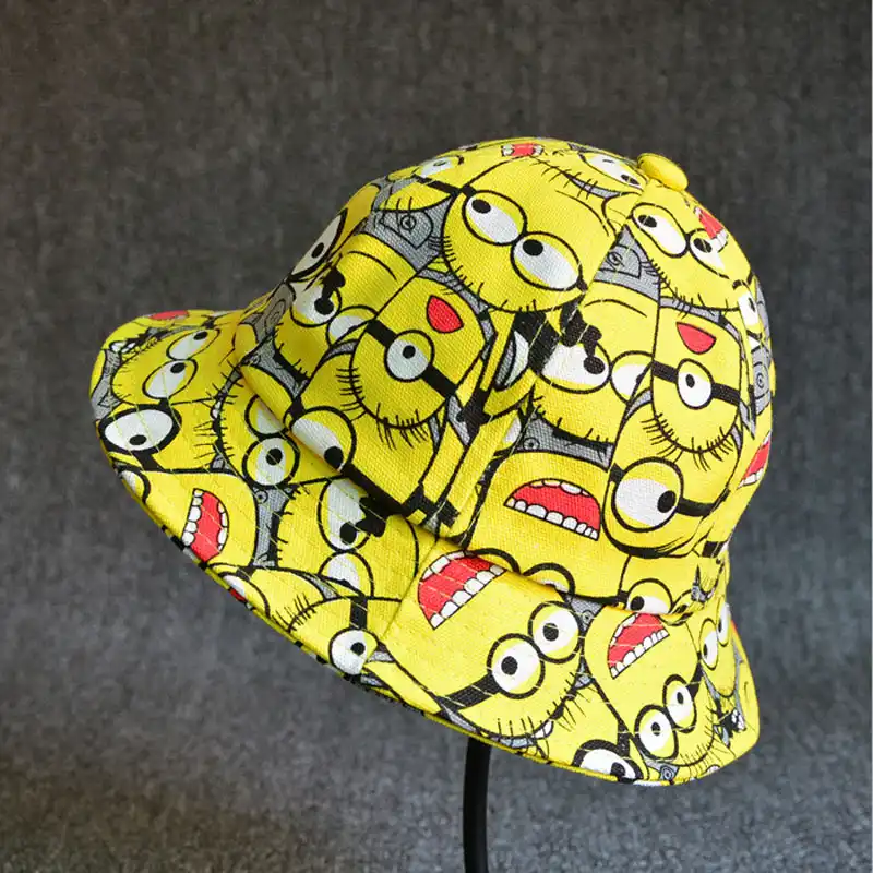 Minions Bucket Hat Boy Kids Summer Hat