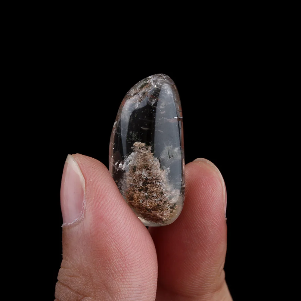 

1PC Mixed Color Ornaments Stones Collectibles Natural Ghost Phantom Stone Quartz Crystal Gems Specimen Healing Pendant Decor