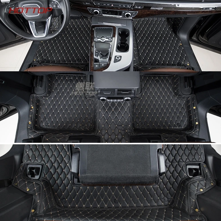 Пользовательские автомобильные коврики подходят для Audi Q7 кожаные автомобильные коврики для стайлинга автомобилей
