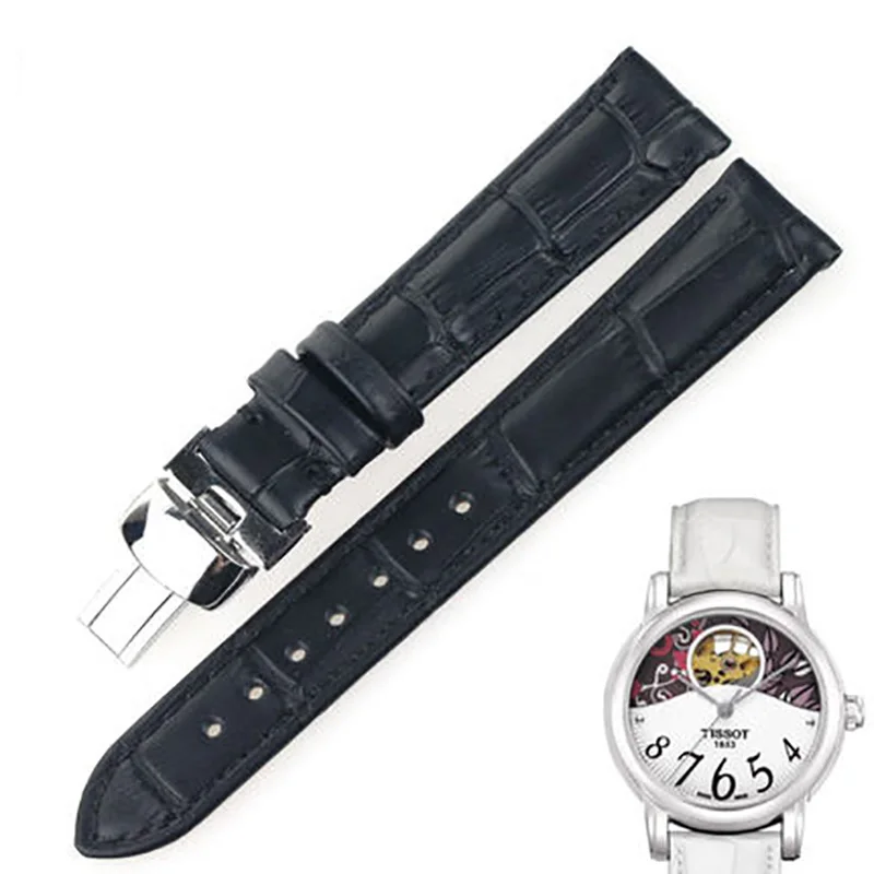 Женский ремешок ISUNZUN для часов 16 мм Tissot T050 женский T055/T099/T063 из натуральной кожи