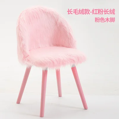 Луи Мода Гостиная стулья скандинавские макияж девушка сердце стол Спальня принцесса розовый прекрасный стул туалетный - Цвет: G7