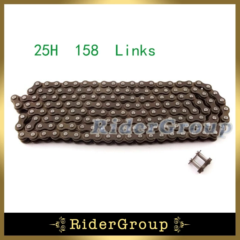 25H Sprocket Chain 158 Links With Spare Master Link For 47cc 49cc 2 Stroke Pocket Bike Dirt ATV Quad 4 Wheeler Mini Moto | Автомобили и