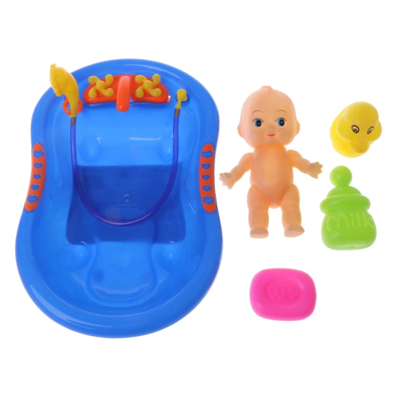 Ванна с кукольной игрушкой для ванной для ребенка Плавающие Игрушки для раннего развития