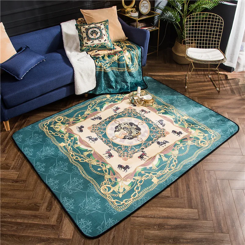 Honlaker Европейский дворцовый ковер для гостиной новые классические декоративные коврики и ковры большой коврик для спальни 150x200 см