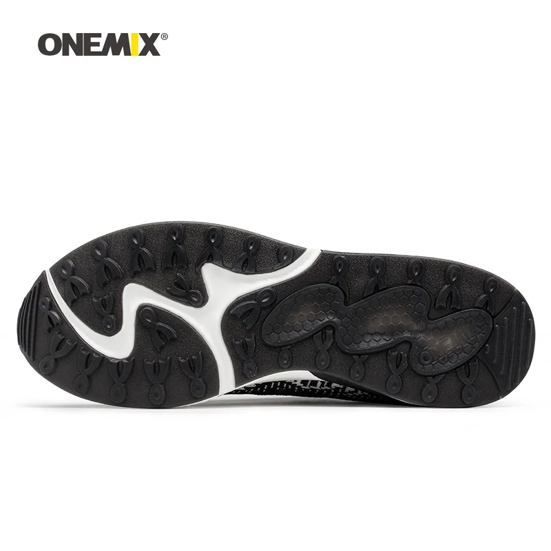 ONEMIX мужская спортивная обувь для мужчин красивые Zapatillas спортивные кроссовки Черный Красный Спортивная воздушная подушка уличные беговые Прогулочные кроссовки