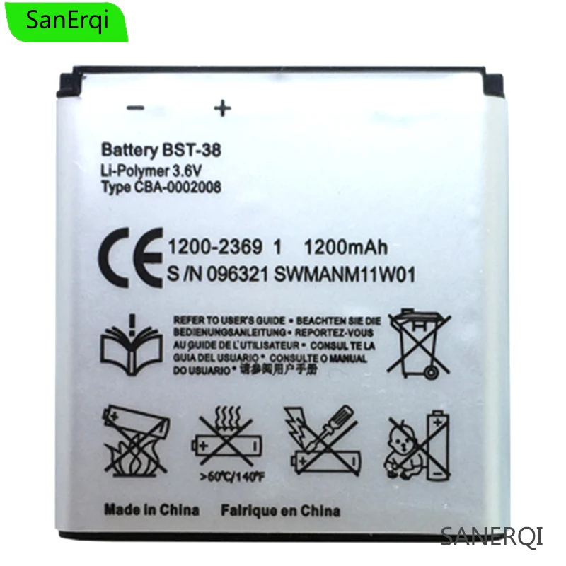 

BST-38 BST 38 BST38 for Sony Ericsson W580 W580i w760 T650 X10 mini Pro Phone Battery 930mAh Batteries