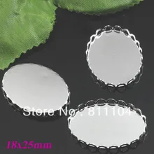 18 x 25 мм посеребрение медь пустой овальная кружево кулон лотки основы рамка своими руками камея кабины ювелирные изделия изделий настройки