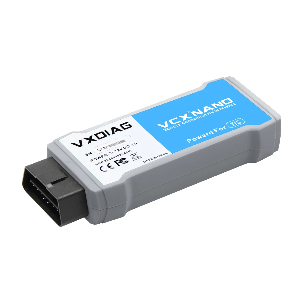 VXDIAG VCX NANO USB/ WIFI для TOYOTA MINI VCI TIS Techstream V15.00.026 совместимый с SAE J2534 Toyota диагностический