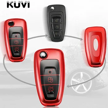 

3 Button Silicone Tpu Car Remote Key Fob Shell Cover Case For Ford Ranger C-Max S-Max Focus Galaxy Mondeo Transit Tourneo Custom