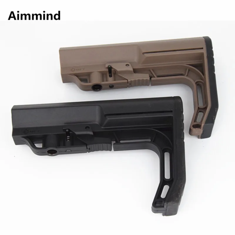 

New MFT Minimalist Stock Tactical Rife Adjustable Scorched Mil-Spec Black/Tan 2019