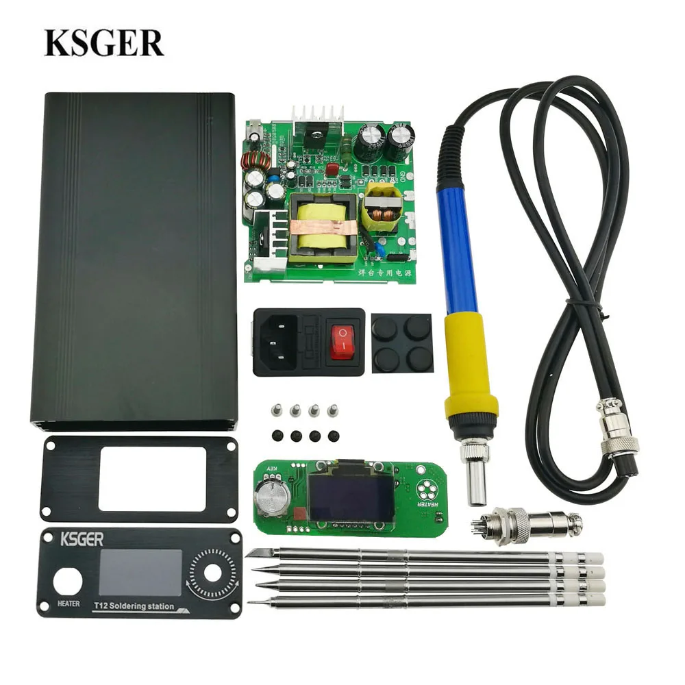 KSGER 3,0 STM32 OLED DIY электрический блок Цифровой паяльник станция контроллер температуры для T12 паяльный наконечник