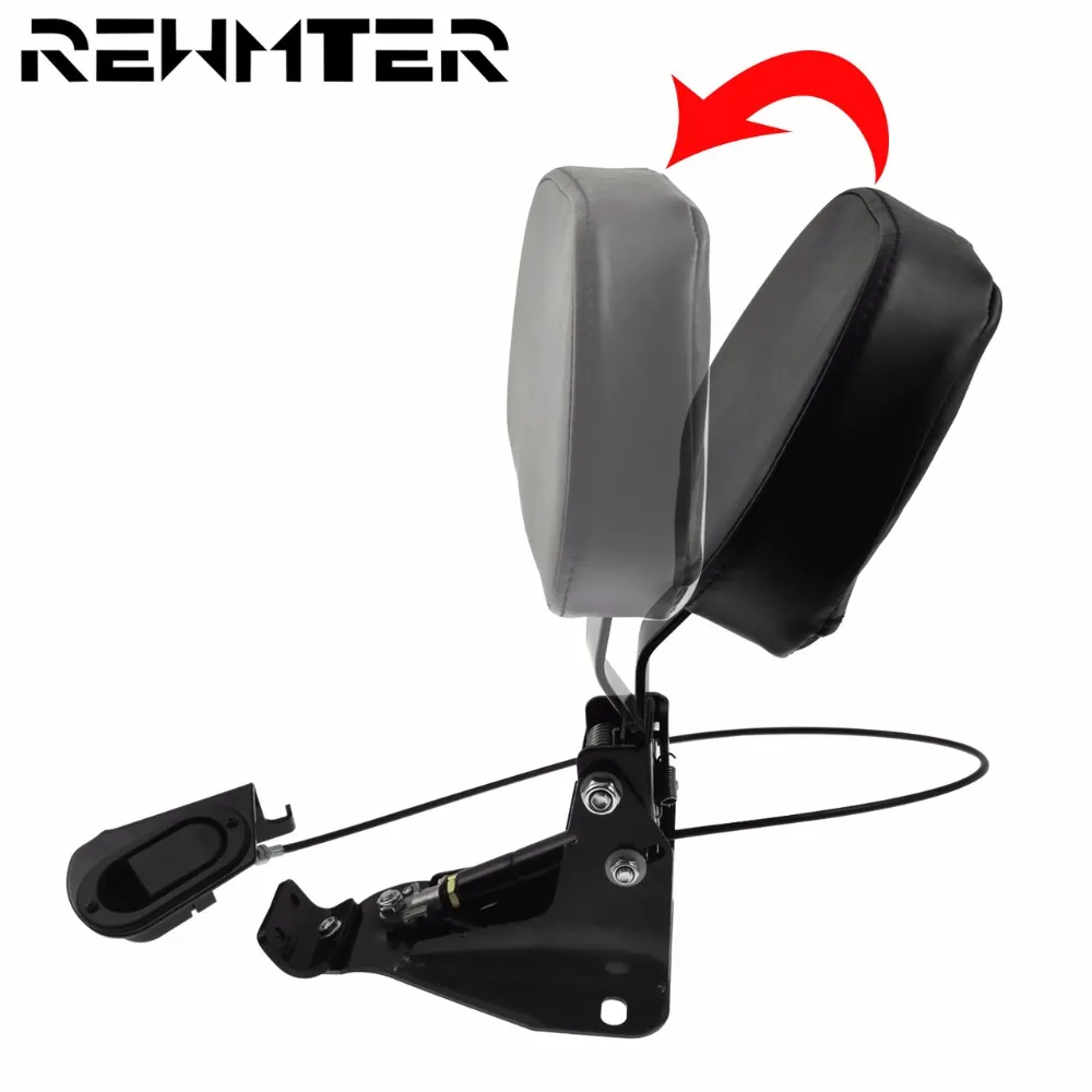 

Motorcycle Adjustable Rider Backrest w/ Mounting Kit For Harley Touring Road Glide Street Glide FLHR FLHX 2009-2018
