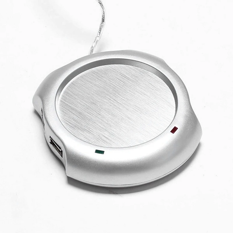 Portable USB Electric Cup Warmer Tea Coffee Beverage Cup Heating Pad Mat Warm Celsius Degree White