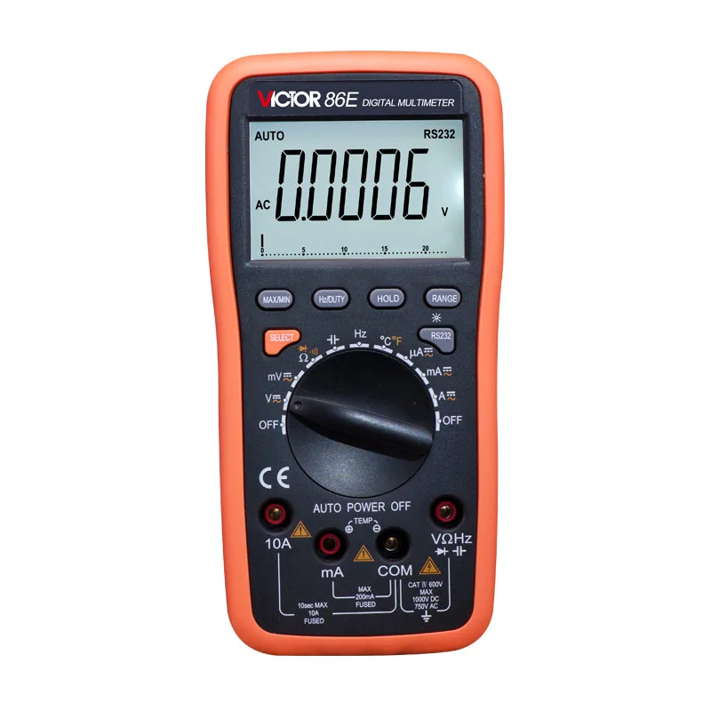 VICTOR victory multimeter VC86E 4 12 Digit Precision multimeter  frequency  capacitance  temperature with USB