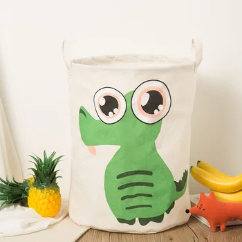 

Cartoon Laundry Basket Foldable Bath Hamper Storage Bags Organizer for kids toy