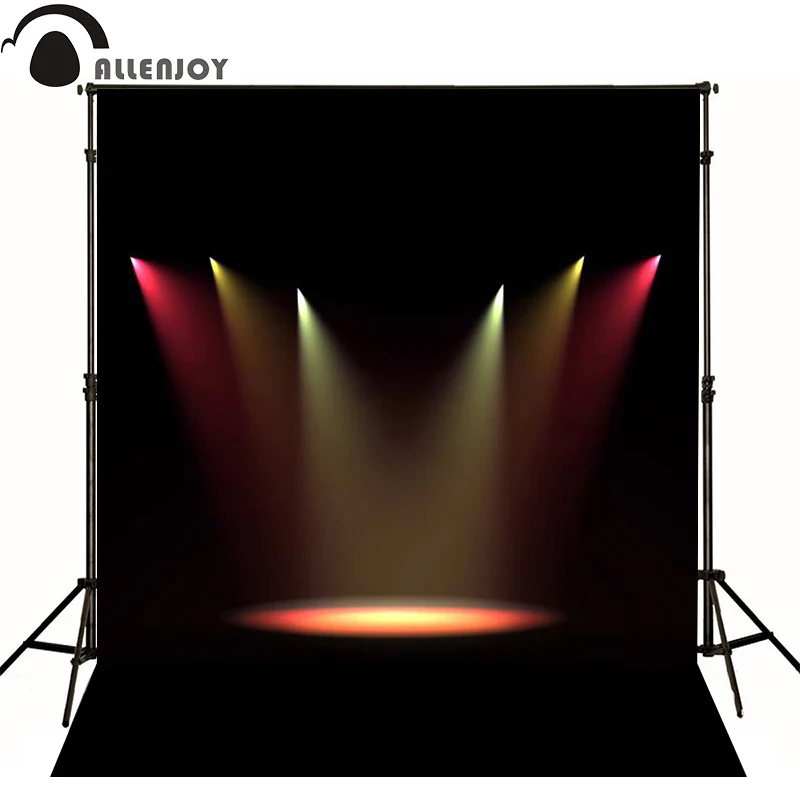 

Allenjoy photographic background Stage light show dancers photo backdrops for sale send rolled Computer printing high quality