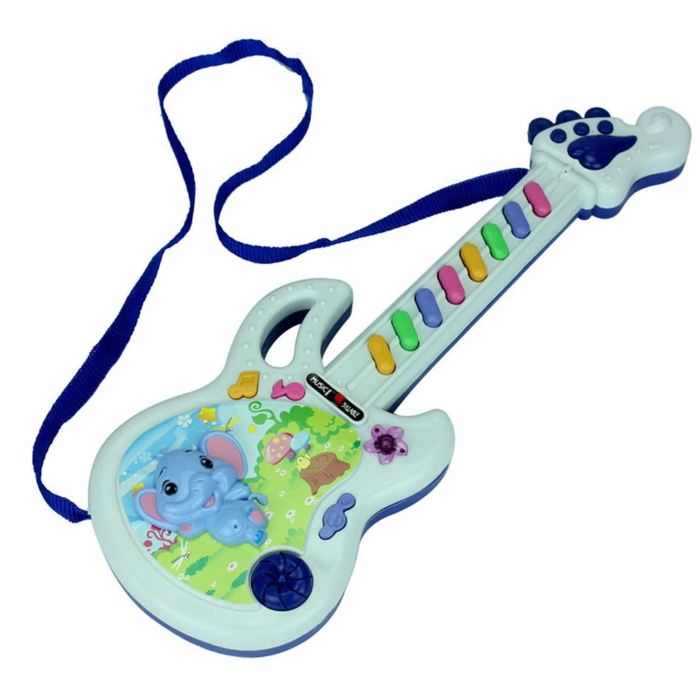 Guitarra eléctrica de para niño y niña, juguete de electrones para aprendizaje temprano, regalo de cumpleaños|Instrumento musical de juguete| AliExpress