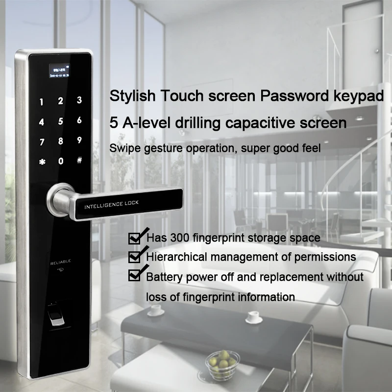 Eseye Smart Lock Digital Electronic Lock Door Safe Smart Door Locks Fingerprint Door Lock Fingerprint With Password &RFID Unlock