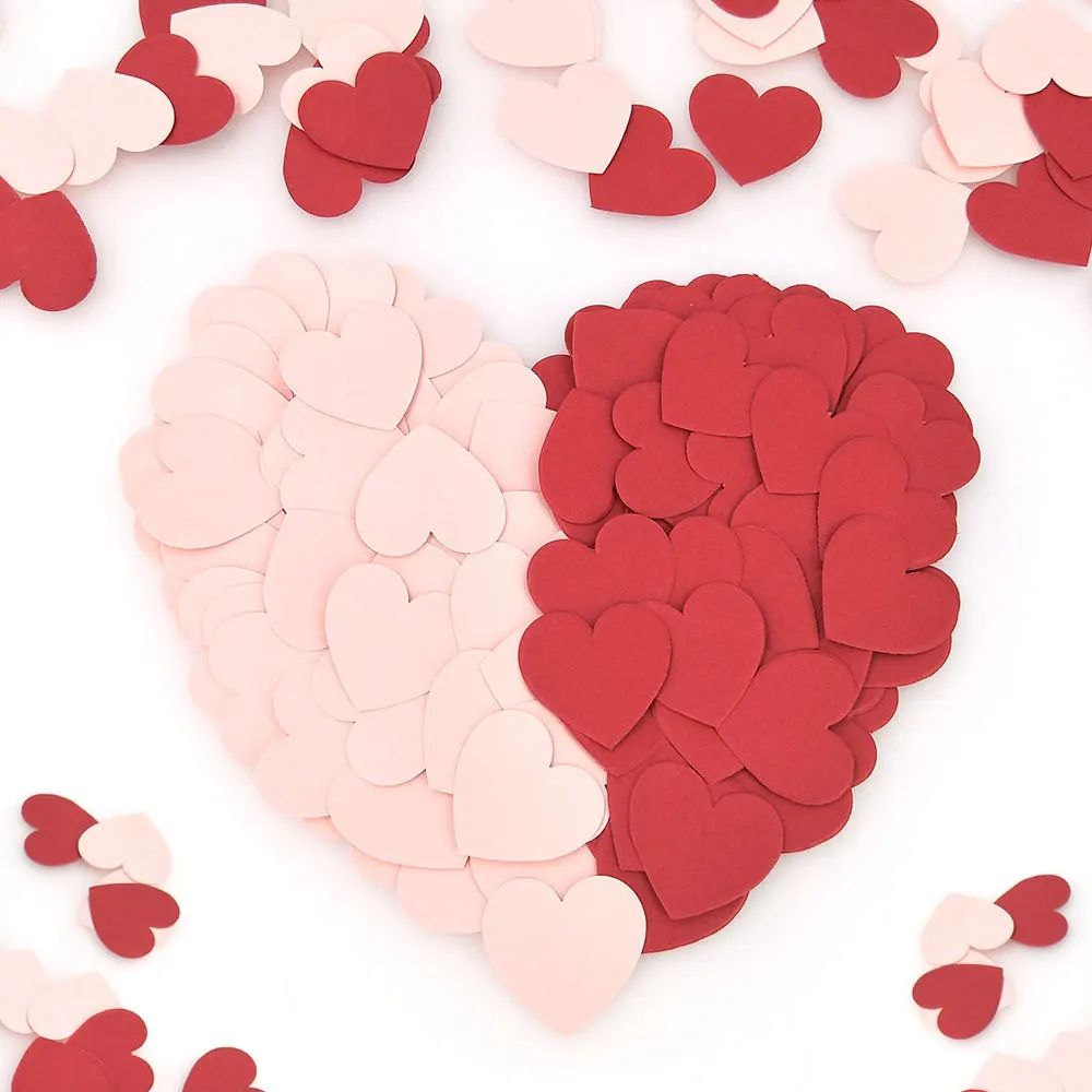 

3 cm Colorful Heart Confetti for Wedding Babyshower Birthday Party Deco Favor Pink white Gold Confetti for Table decoration 15 g