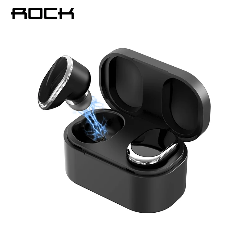 

ROCK TWS Wireless Bluetooth Earphone With Charging Box bluetooth 5.0 headphon Mini Earbuds
