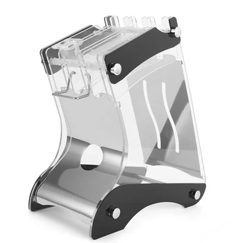

Acrylic Stainless Steel Knife Holder Multifunctional 7 Cutters Holder Kitchen Storage Rack kitchen organizer