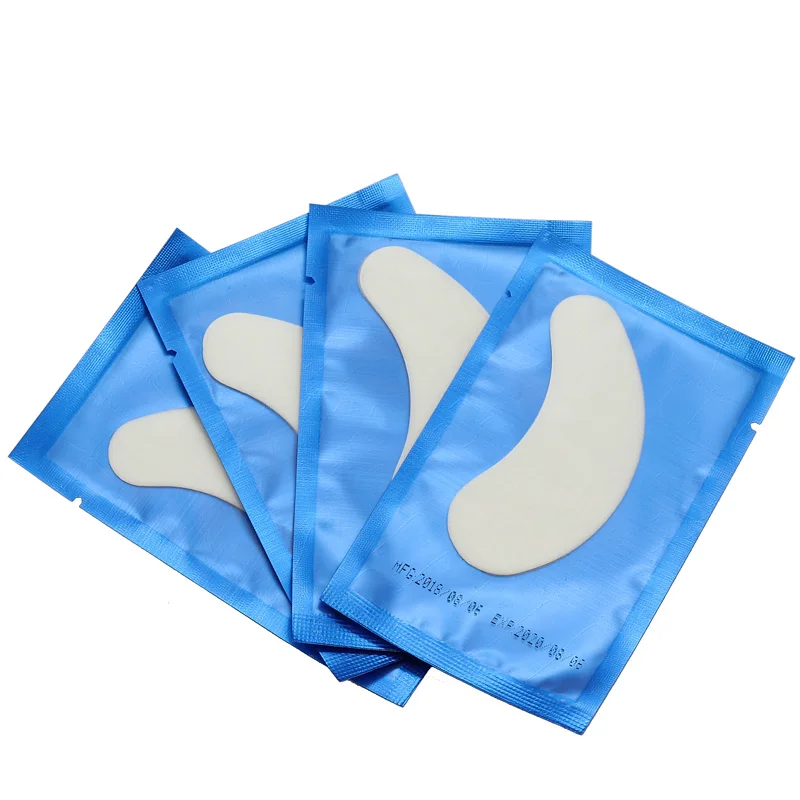 50/100 пар/упаковка серебряные женские накладки для глаз накладки для наращивания ресниц бумажные наклейки для нанесения на Макияж инструмент