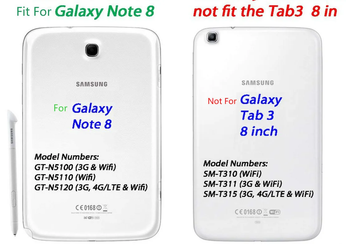 GT N5100 N5110 N5120 чехол для Samsung Galaxy Note 8 0 360 полный защитный мягкий TPU прозрачный тонкий