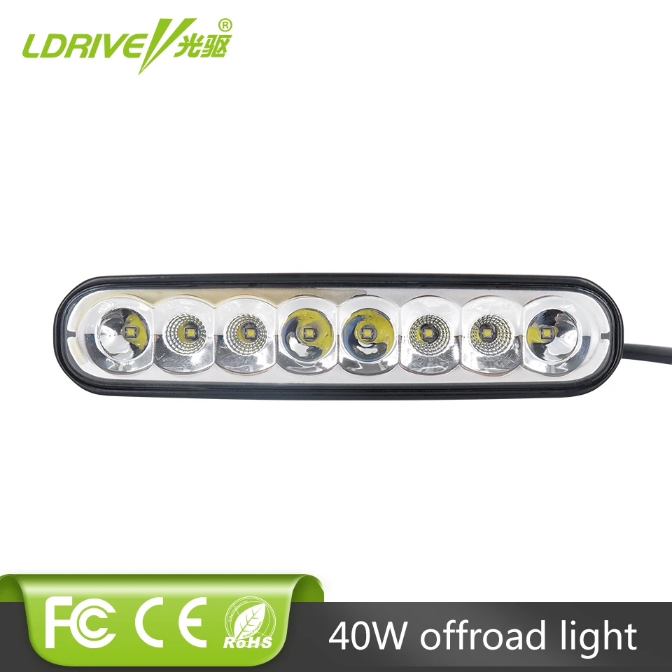 

LDRIVE 7" 40W Cree Chips LED Light Bar Combo LED Work Light For Nissan QASHQAI DRL Offroad Car ATV 4WD Wagon Pickup 12V 24V
