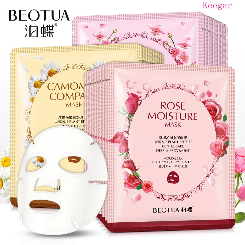 

BEOTUA Natural Plant Extracts Hyaluronic Acid Facial Masks Moisturizing anti acne aging whitening Skin Care face Mask