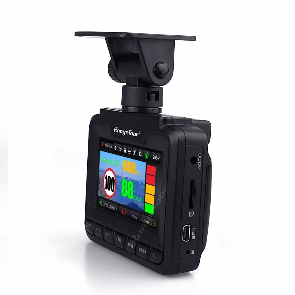 2019 новый радар детектор для России 3 в 1 Автомобильный gps Видео Рекордер DVR 1296 P