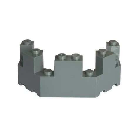 

MOC Balcony 1/2 4X8X2 No. 6066 Castle Turret Top Wall block Brick Parts Toy Compatible with Other Brand Assemble Particles