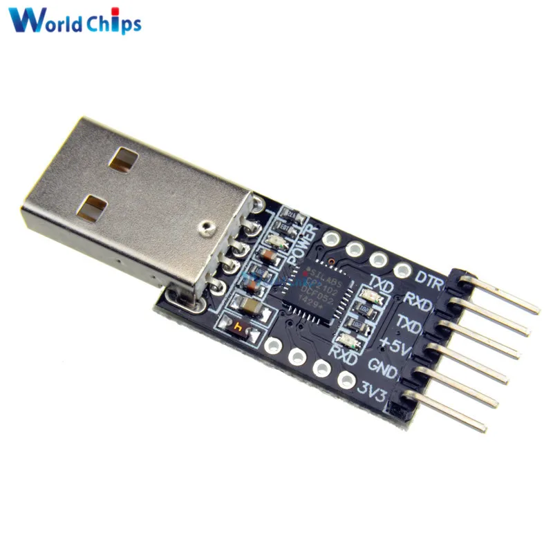 Модуль CP2102 USB 2 0 в TTL UART 6 контактный последовательный преобразователь STC замена
