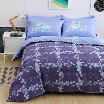 

European Style Bedding Sets American Bed Linens Flora Plants Bedspread Flower Fashion Bedclothes King/Queen/Full Size 4pcs Pure