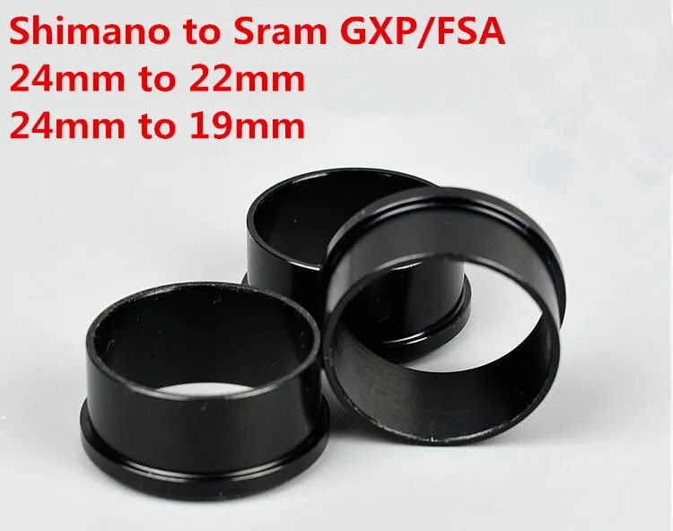 

GUB Bottom Bracket adapter for Shimano BB 24-19mm press in BB 24 22mm conversion sleeve BB/PF30 42/46MM