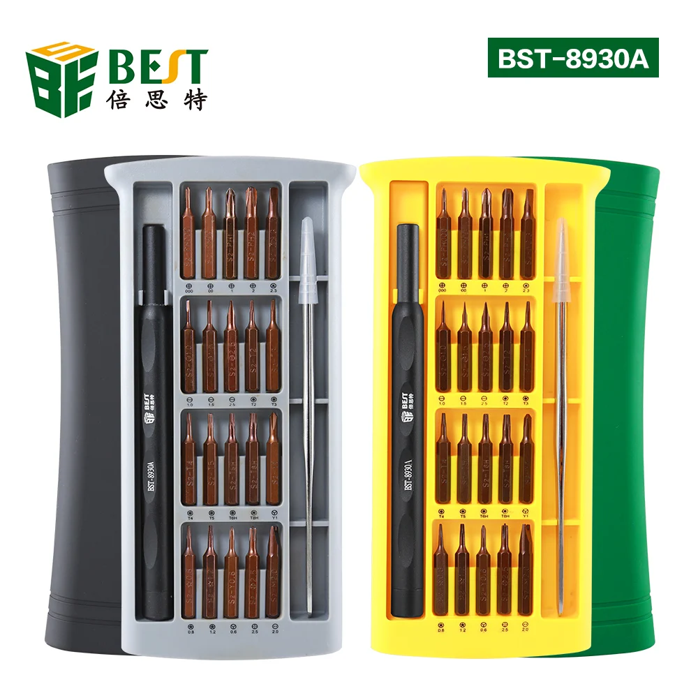 

BST magnetic bit 25 in 1 Professional repair tools kit Multifunctional precision screwdriver set for iPhone,Mac,Laptop