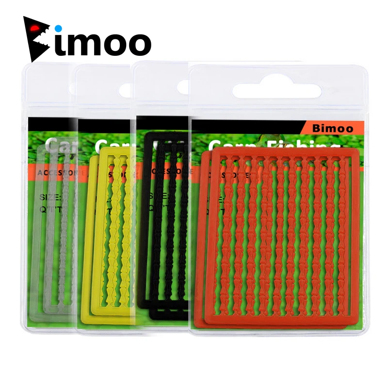 Bimoo 2 قطع = 200 يتوقف شبه لينة الكارب الصيد boilie يتوقف واضح أسود أحمر اللون البني الأصفر الشعر تلاعب الطعم التبعي