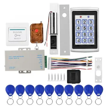 

50~60Hz 065 Rectangle Door Access Control System Kit With Magnetic Lock ID Card Reader Remote Controls