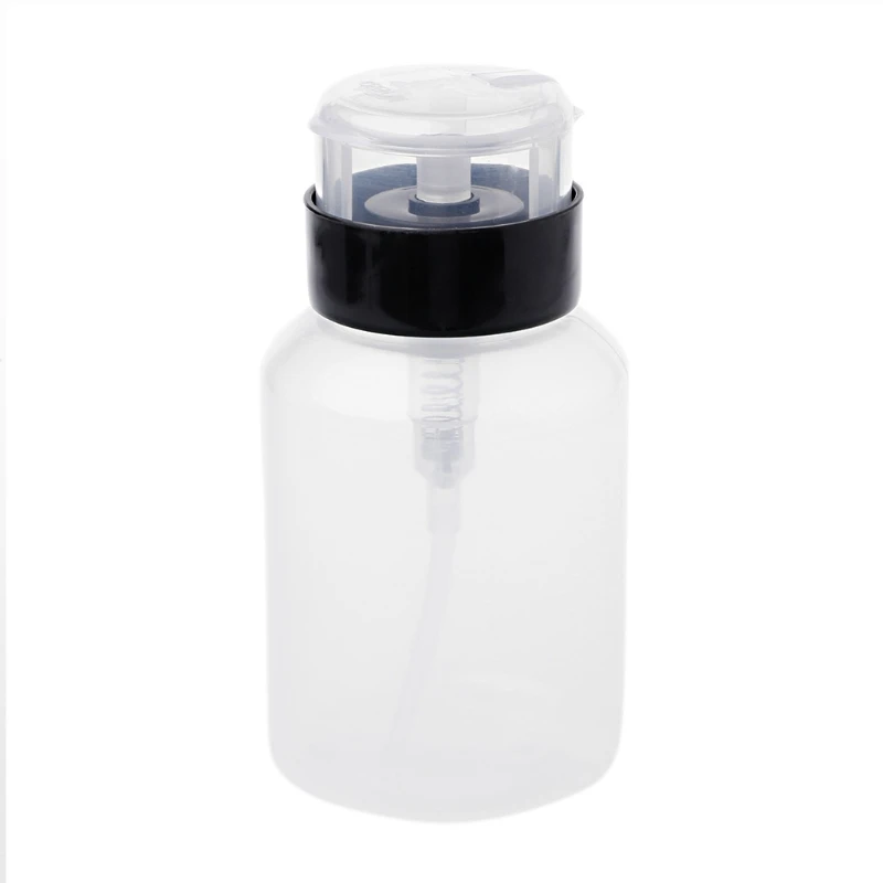 

1Pc 120ml Nail Polish Makeup Remover Manicure Push Down Pump Dispenser Bottle